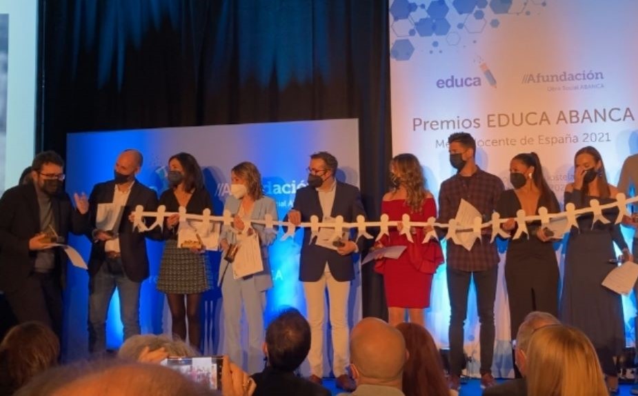 Francesc Nogales recoge el premio al mejor profesor de Primaria de España